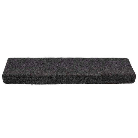 Vidaxl trapmatten zelfklevend 20 stuks 65x21x4 cm grijs rechthoekige rand