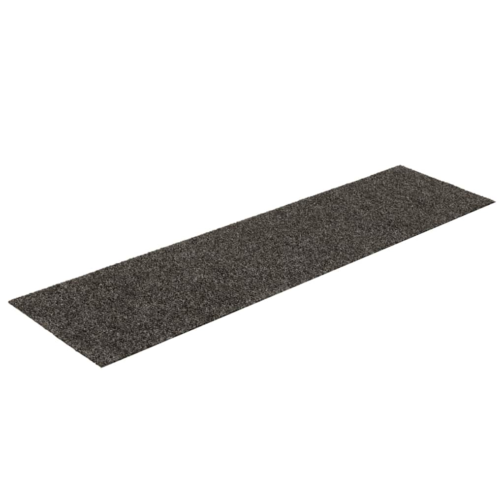 Vidaxl trapmatten zelfklevend 30 stuks 76x20 cm antraciet rechthoekig