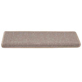 Vidaxl trapmatten 30 st 65x21x4 cm lichtbruin met rechthoekige rand