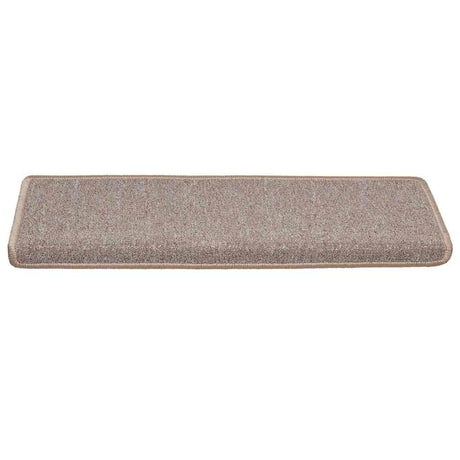 Vidaxl trapmatten 30 st 65x21x4 cm lichtbruin met rechthoekige rand