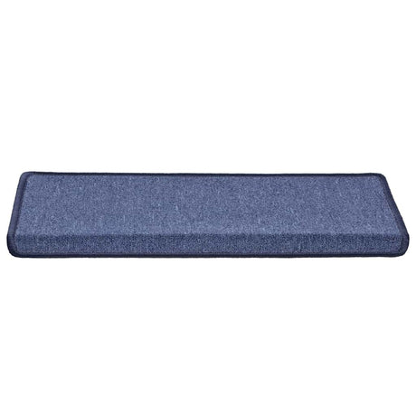 Vidaxl trapmatten 30 st 65x21x4 cm blauw rechthoekige rand