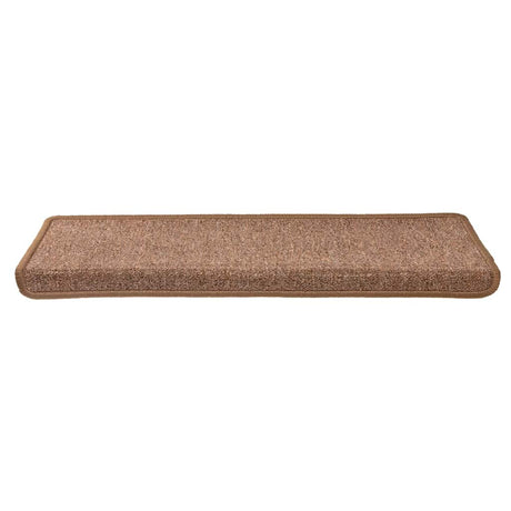 Vidaxl trapmatten 30 st 65x21x4 cm bruin rechthoekige rand