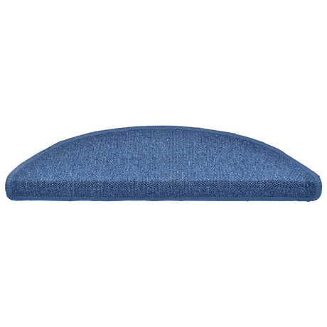 Vidaxl trapmatten 20 st 56x17x3 cm blauw halfrond