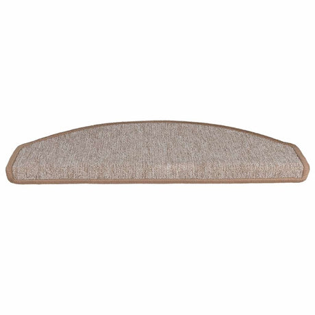 Vidaxl trapmatten 20 st 65x24x4 cm lichtbruin halfrond groot