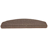 Vidaxl trapmatten 20 st 65x24x4 cm koffiebruin halfrond groot