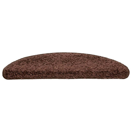 Vidaxl trapmatten 30 st 56x17x3 cm bruin halfrond