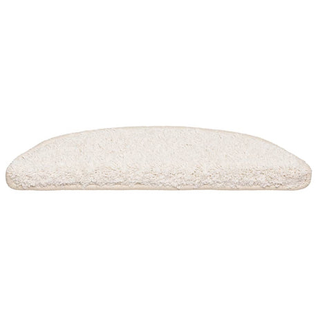 Vidaxl trapmatten 30 st 56x17x3 cm wit halfrond