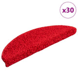 Vidaxl trapmatten 30 st 56x17x3 cm rood halfrond