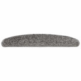 Vidaxl trapmatten 30 st 65x21x4 cm grijs halfrond groot