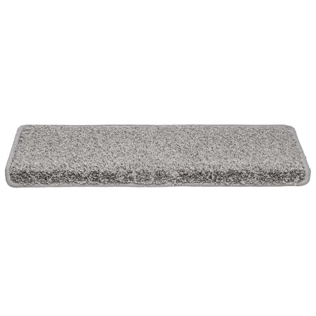 Vidaxl trapmatten 30 st 65x21x4 cm grijs rechthoekige rand