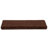 Vidaxl trapmatten 30 st 65x21x4 cm bruin rechthoekige rand