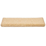 Vidaxl trapmatten 30 st 65x21x4 cm crème met rechthoekige rand