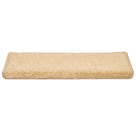 Vidaxl trapmatten 30 st 65x21x4 cm crème met rechthoekige rand