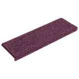 Vidaxl trapmatten 30 st 65x21x4 cm donkerpaars rechthoekige rand