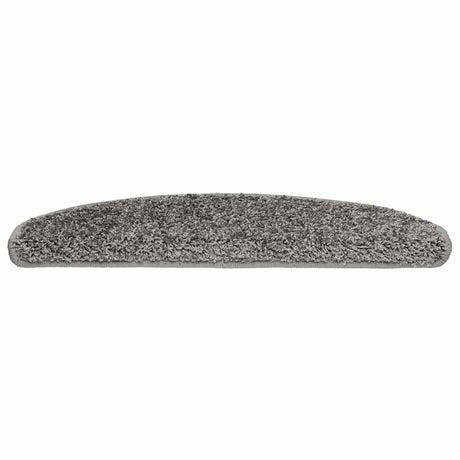 Vidaxl trapmatten 20 st 65x21x4 cm grijs halfrond groot