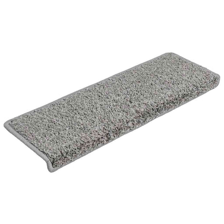Vidaxl trapmatten 20 stuks 65x21x4 cm grijs rechthoekige rand
