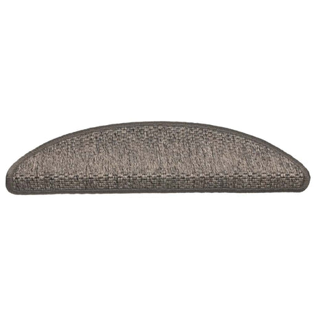 Vidaxl trapmatten zelfklevend sisal-look 30 st 56x17x3 cm grijs-beige