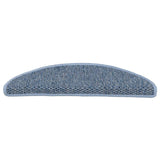 Vidaxl trapmatten zelfklevend sisal-look 30 st 56x17x3 cm blauw