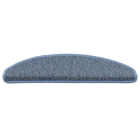 Vidaxl trapmatten zelfklevend sisal-look 30 st 65x21x4 cm blauw