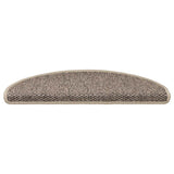Vidaxl trapmatten zelfklevend sisal-look 30 st 65x21x4 cm donkerbeige