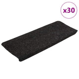 Vidaxl trapmatten zelfklevend 30 st 65x24,5x3,5 cm antraciet
