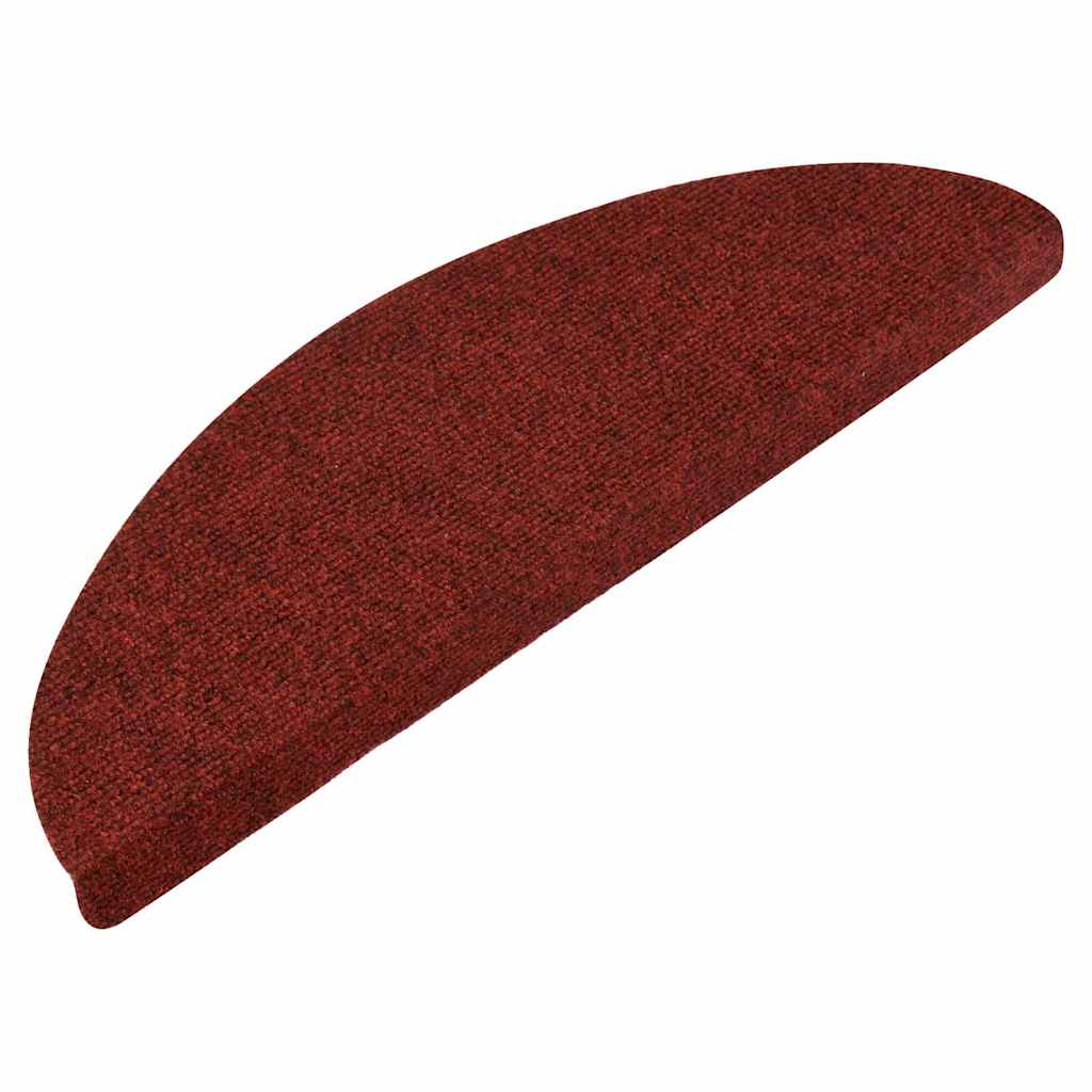 Vidaxl trapmatten zelfklevend 30 st 56x17x3 cm rood