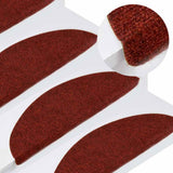 Vidaxl trapmatten zelfklevend 30 st 56x17x3 cm rood