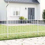 Vidaxl tuinhek 4 pcs wit 170 x 140 cm gepoedercoat staal