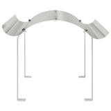 Vidaxl schoorsteenkap zilver 59,5 x 50 x 36,5 cm roestvrij staal