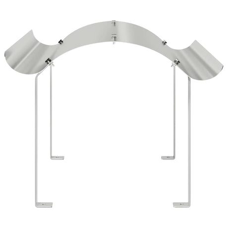 Vidaxl schoorsteenkap zilver 59,5 x 50 x 36,5 cm roestvrij staal