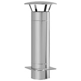 Vidaxl schouw verlenging zilver 35 x 35 x 82 cm roestvrij staal