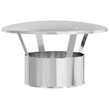 Vidaxl regenbescherming voor schoorsteen zilver 35 x 35 x 20 cm