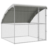 Vidaxl kippenhok zilver 2 x 2 x 2 m gegalvaniseerd staal