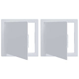 Vidaxl toegangs-panelen 2 pcs wit 20 x 20 cm abs kunststof