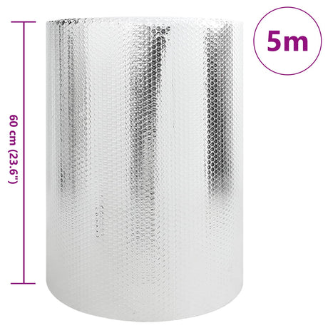 Vidaxl radiatorfolie zilver 30 x 0.6 m polyetheen