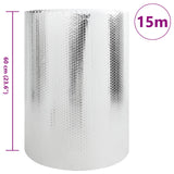 Vidaxl radiatorfolie zilver 30 x 0.6 m polyetheen