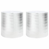 Vidaxl radiatorfolie 2 pcs zilver 25 x 0,5 m polyetheen