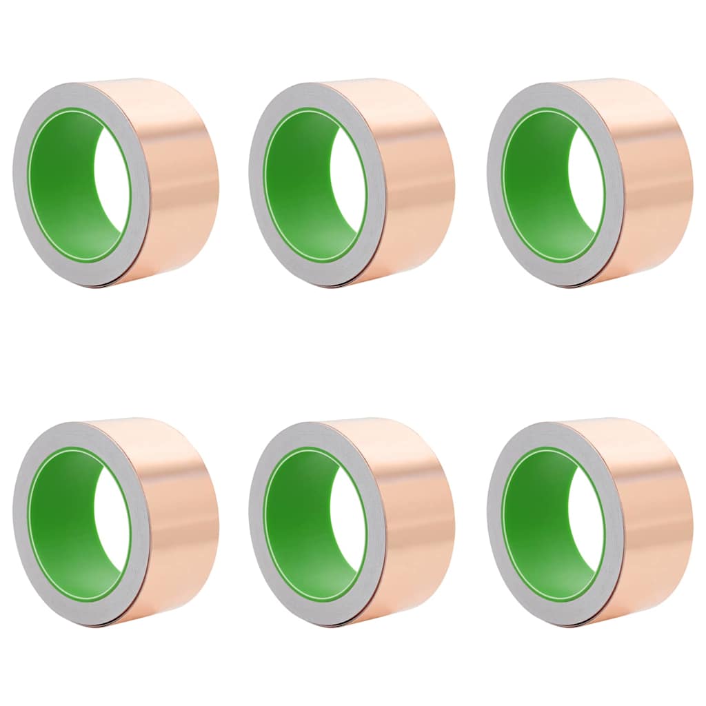Vidaxl kopertape 6 pcs koper 2000 x 5 cm koper