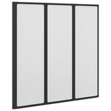 Vidaxl douchescherm zwart 120 x 2 x 117 cm aluminium
