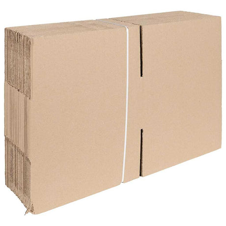 Vidaxl vouwdoos met opslag 50 pcs naturel 30 x 30 x 15 cm karton