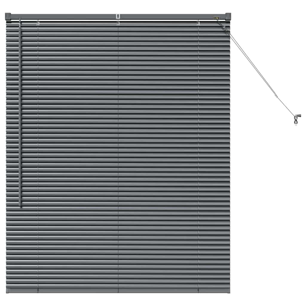 Vidaxl venetiaanse jaloezieën donkergrijs 130 x 100 cm aluminium