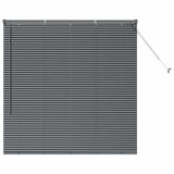 Vidaxl venetiaanse jaloezieën donkergrijs 130 x 125 cm aluminium
