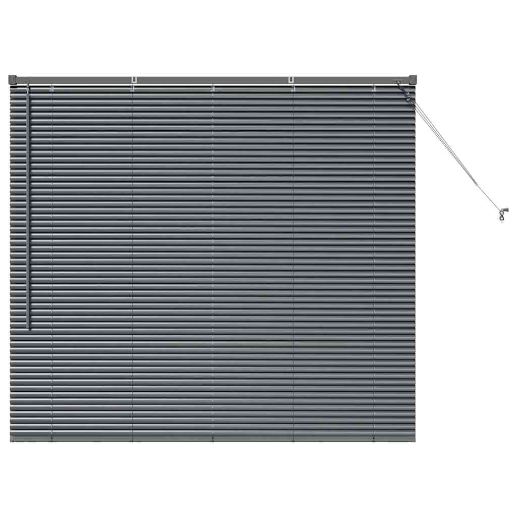 Vidaxl venetiaanse jaloezieën donkergrijs 130 x 145 cm aluminium