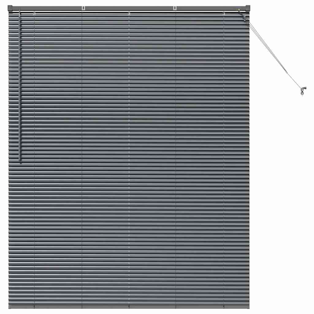 Vidaxl venetiaanse jaloezieën donkergrijs 175 x 140 cm aluminium