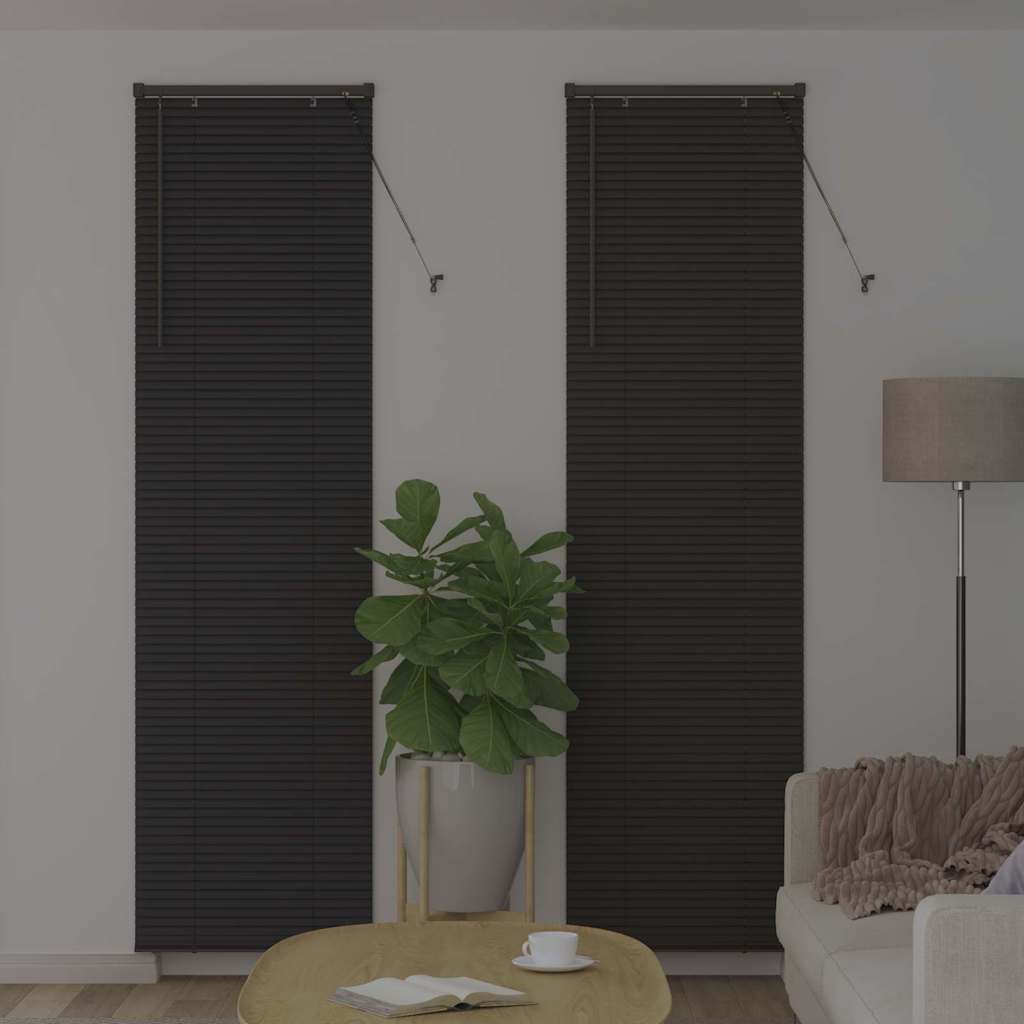 Vidaxl venetiaanse jaloezieën donkergrijs 220 x 55 cm aluminium