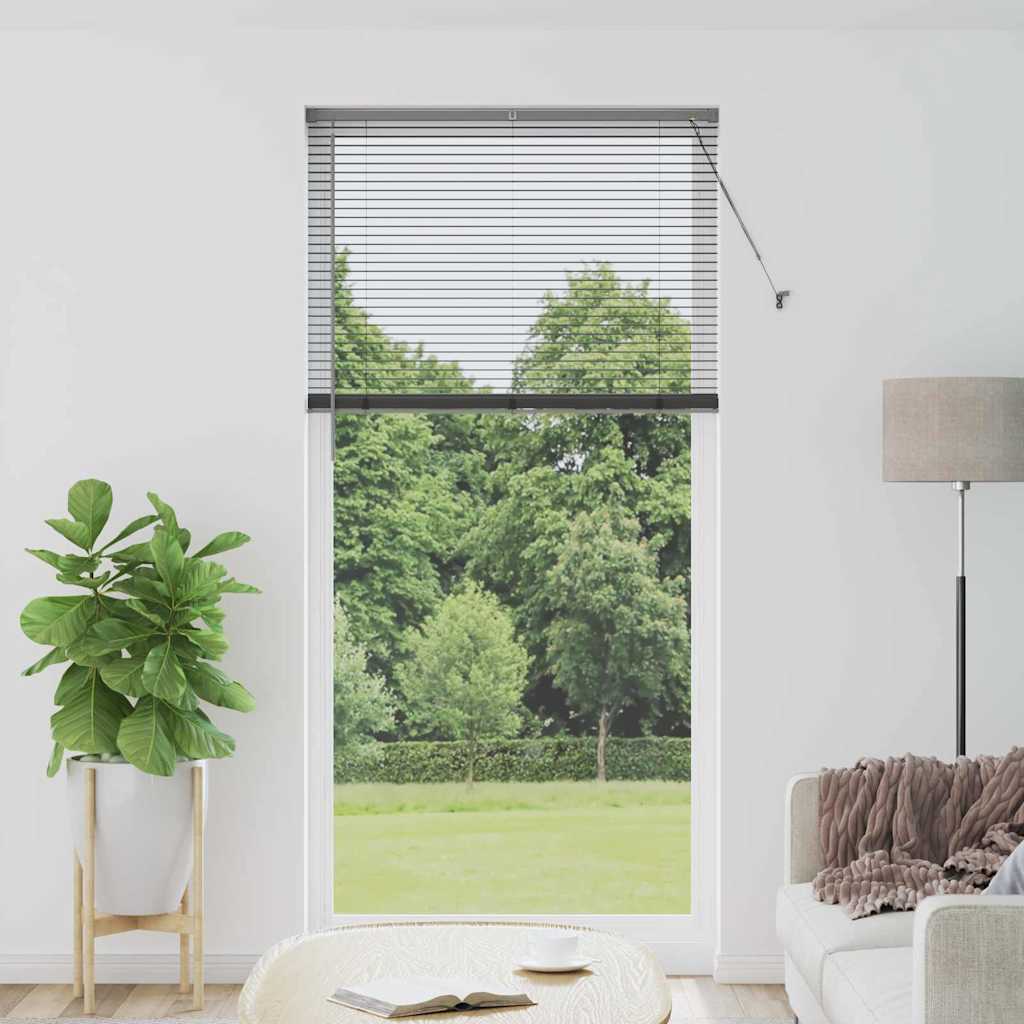 Vidaxl venetiaanse jaloezieën donkergrijs 220 x 100 cm aluminium