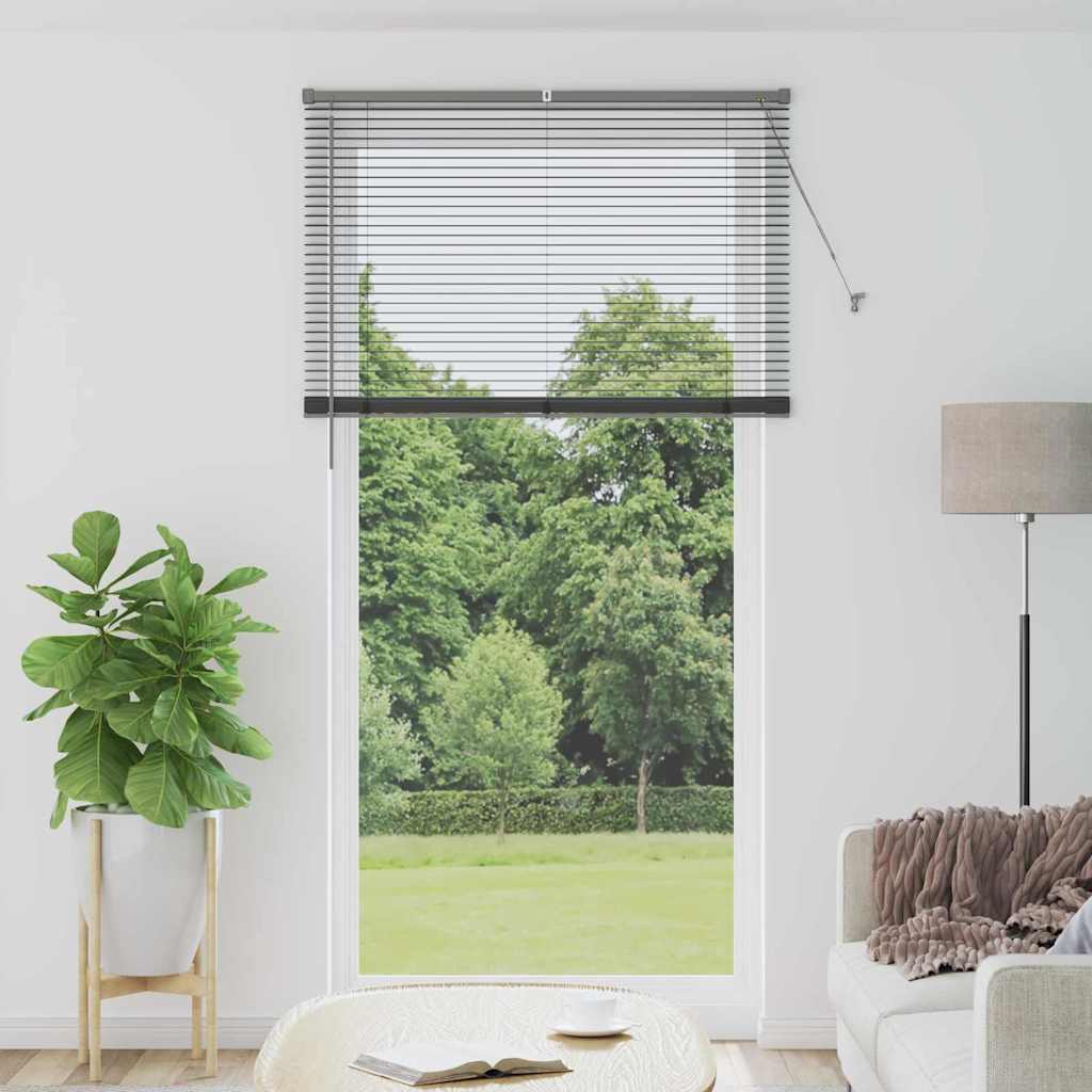 Vidaxl venetiaanse jaloezieën donkergrijs 220 x 120 cm aluminium