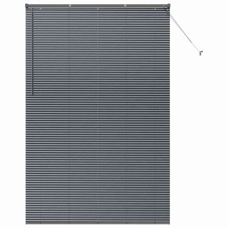 Vidaxl venetiaanse jaloezieën donkergrijs 220 x 140 cm aluminium