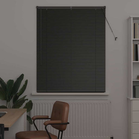 Vidaxl venetiaanse jaloezieën zwart 130 x 105 cm aluminium
