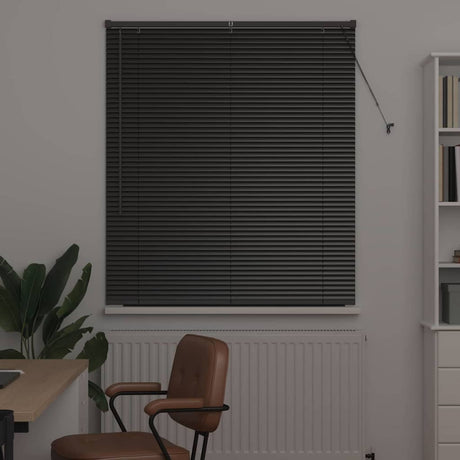 Vidaxl venetiaanse jaloezieën zwart 130 x 110 cm aluminium